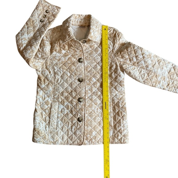 Vintage Inspired Quilted‎ Floral Jacket | Cottagecore Romantic Fall Layering - Picture 7 of 10